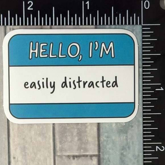Other - 🌀10/$10🌀 Hello I Am … Reusable Waterproof Vinyl Sticker Decal